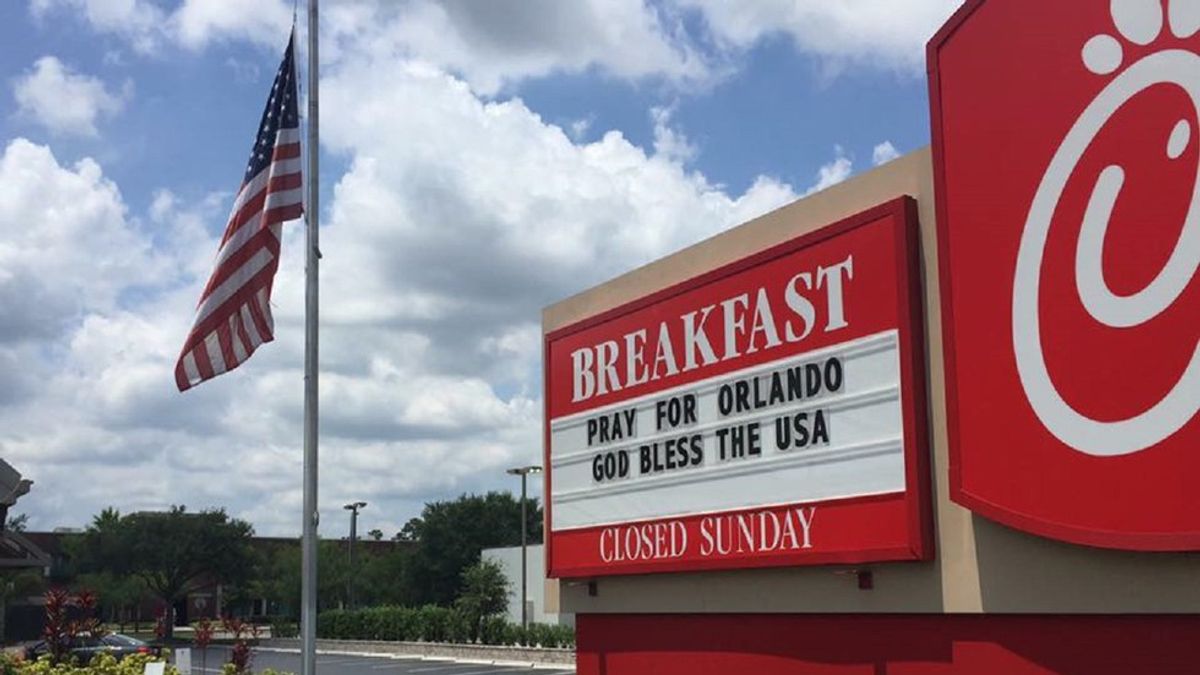 Chick-fil-a's Response To The Orlando Shooting; A Message For Us All