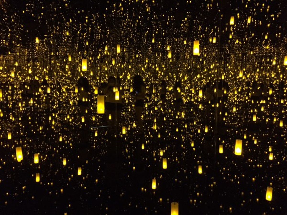 Artist Yayoi Kusama Shows Houston Museum of Fine Arts 'The End Of The Universe'