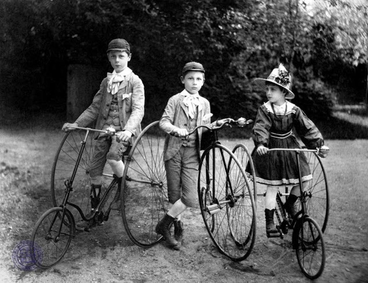 A Bike-Riding Child