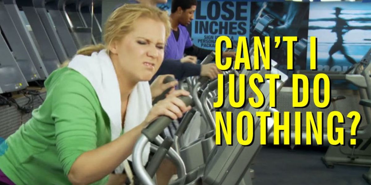 20 Thoughts Every Lazy Girl Has At The Gym