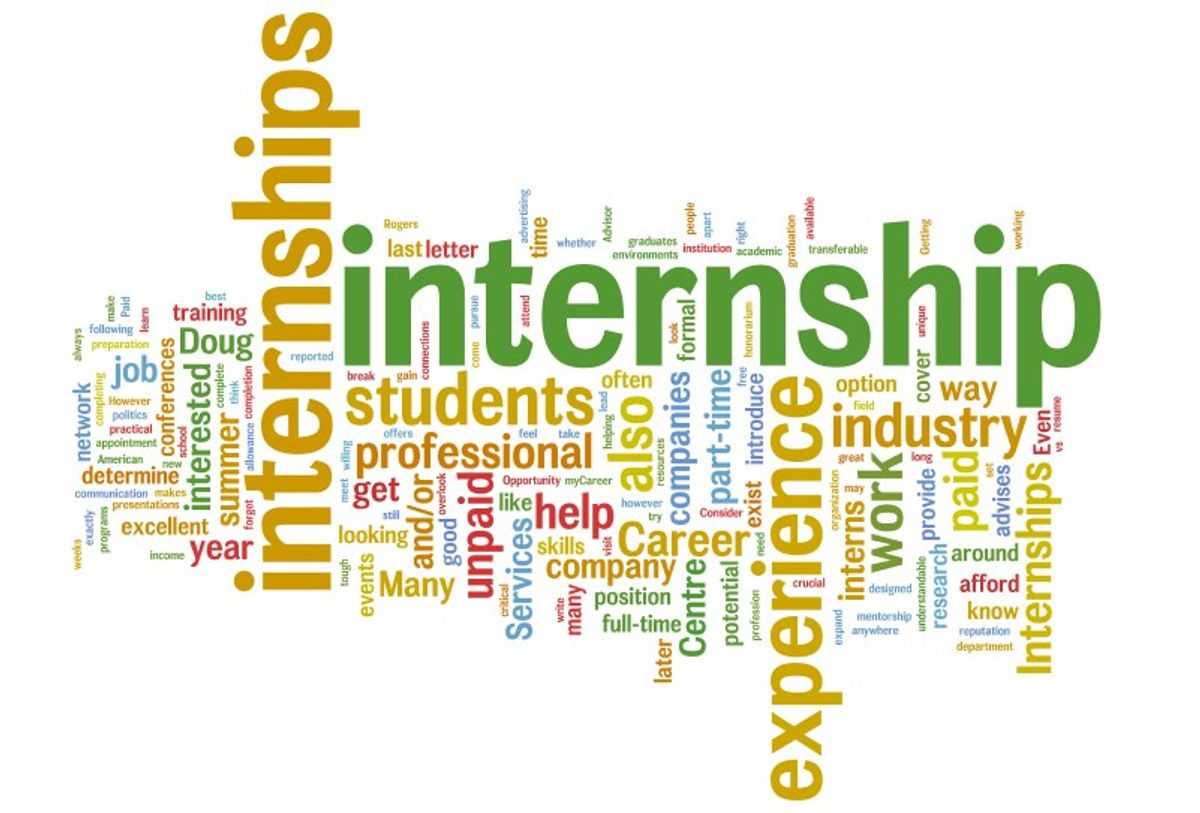 Internships are important in getting jobs.