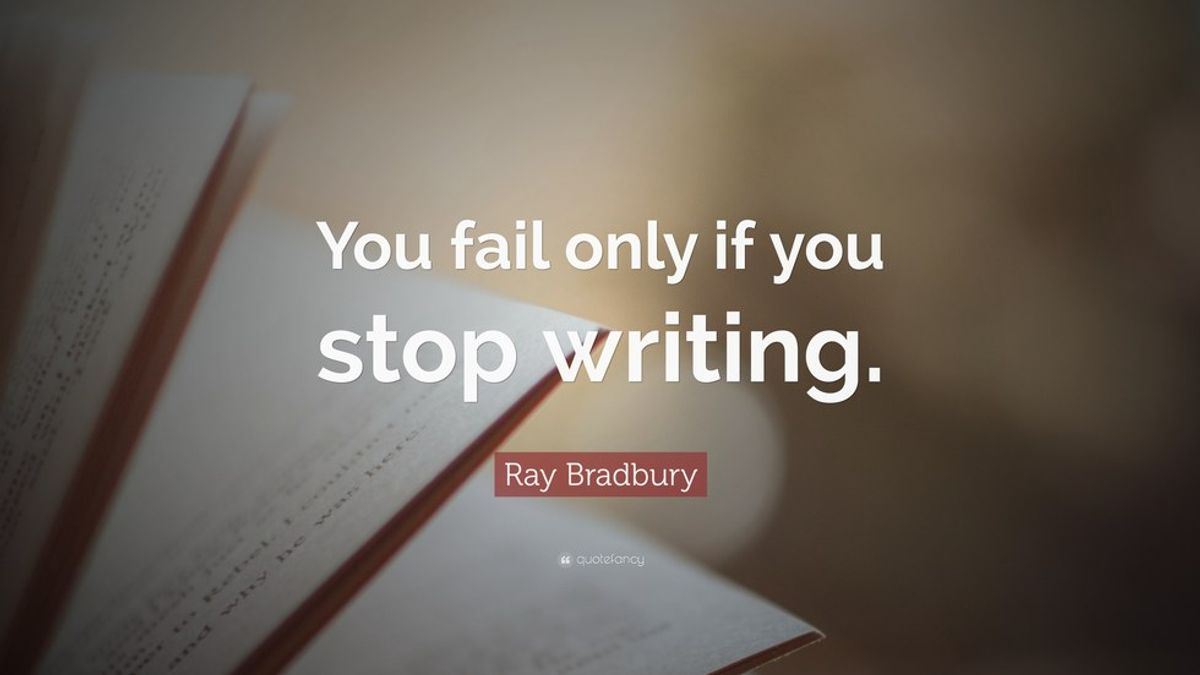 For The Writer Who Keeps Messing Up