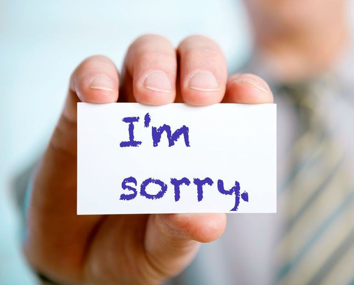 The Recipe to An Apology