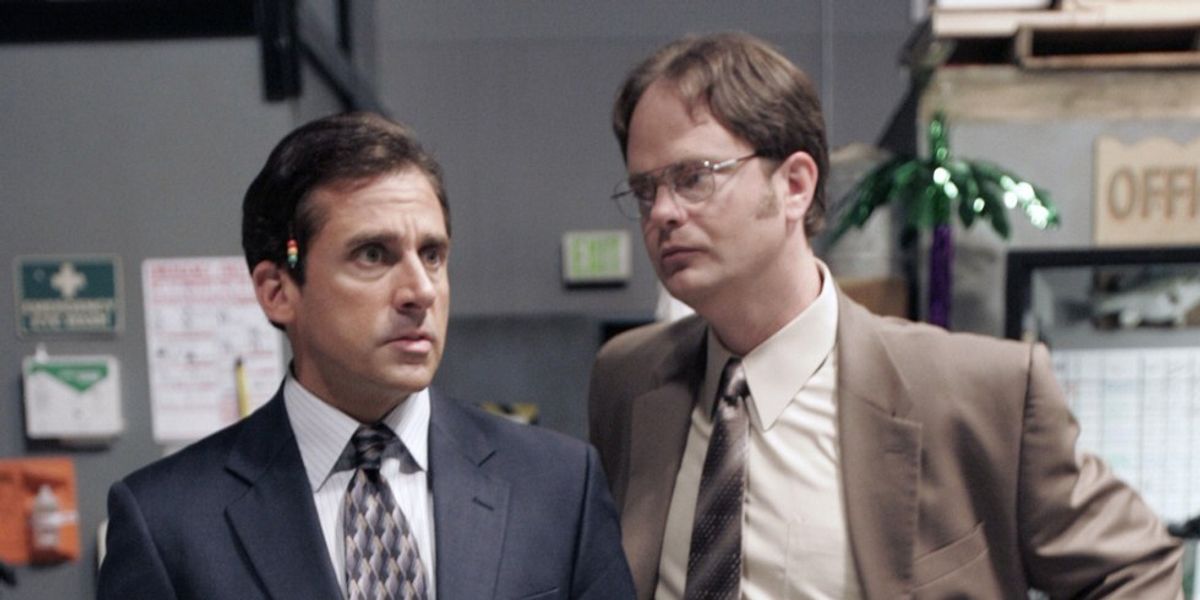 Working with Michael Scott/ Dwight Schrute