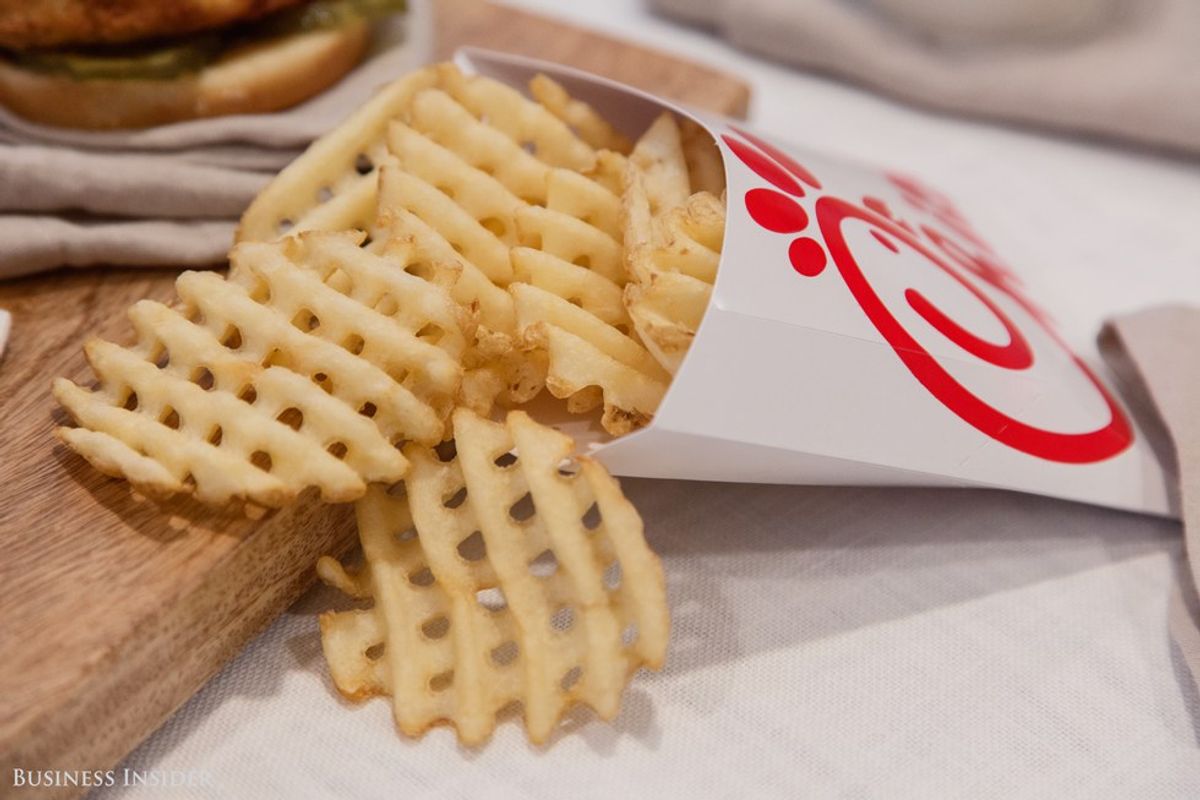 How Chick-fil-A's Waffle Fries Are Cut