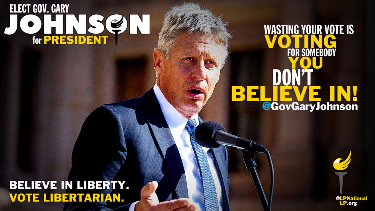 I Have Faith In Gary Johnson And I'm Not Afraid To Say It