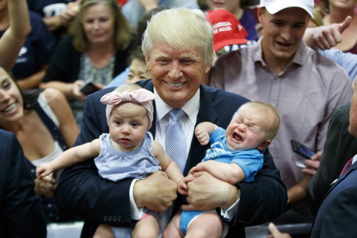 Trump Babysitting Service Is A Big Success!