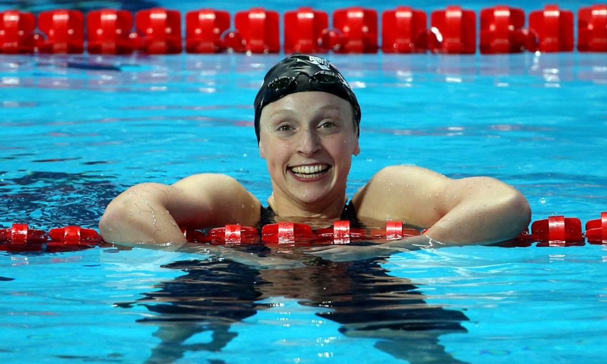 Olympic Swimmer Katie Ledecky Sets New World Record
