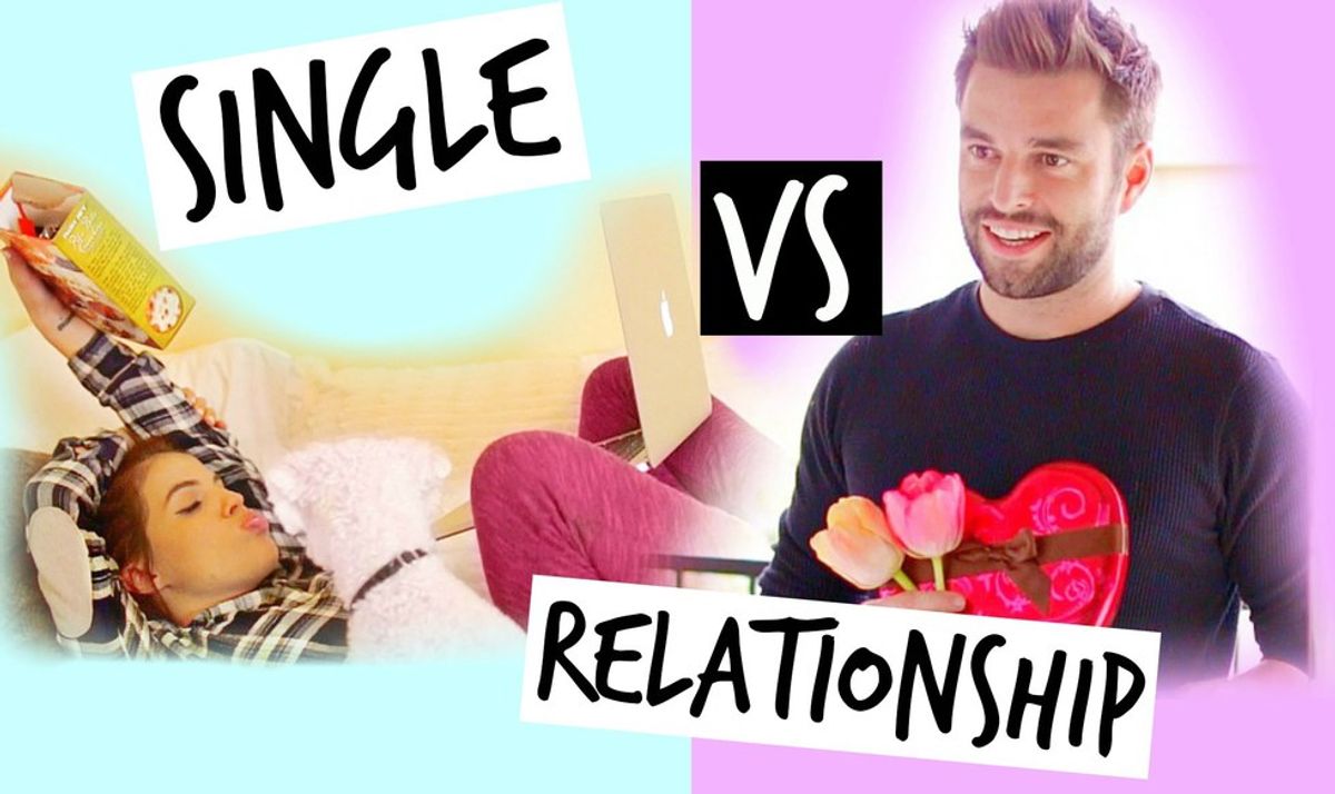 The Pros Of Being In A Relationship VS. Being Single