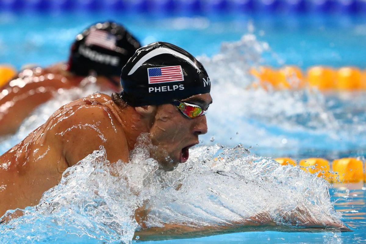 Michael Phelps Swims His Last Race
