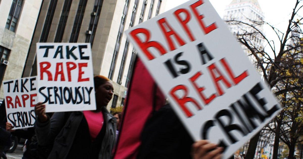 Rape Is A Crime, So Act Like It