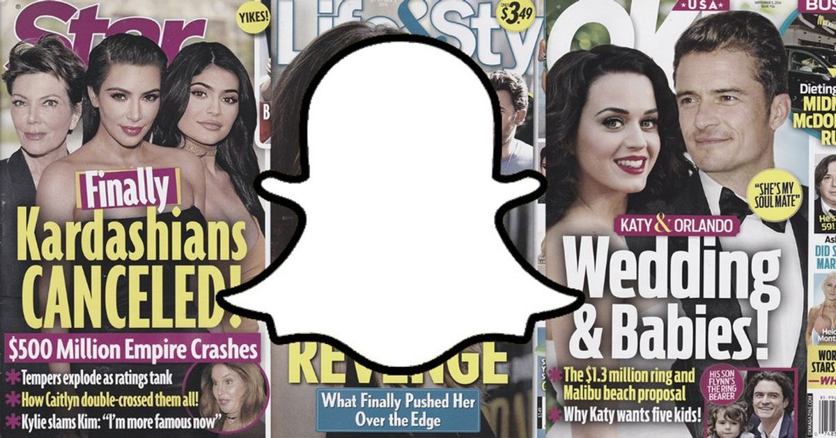 Snapchat Has Become The New Tabloid Shelf