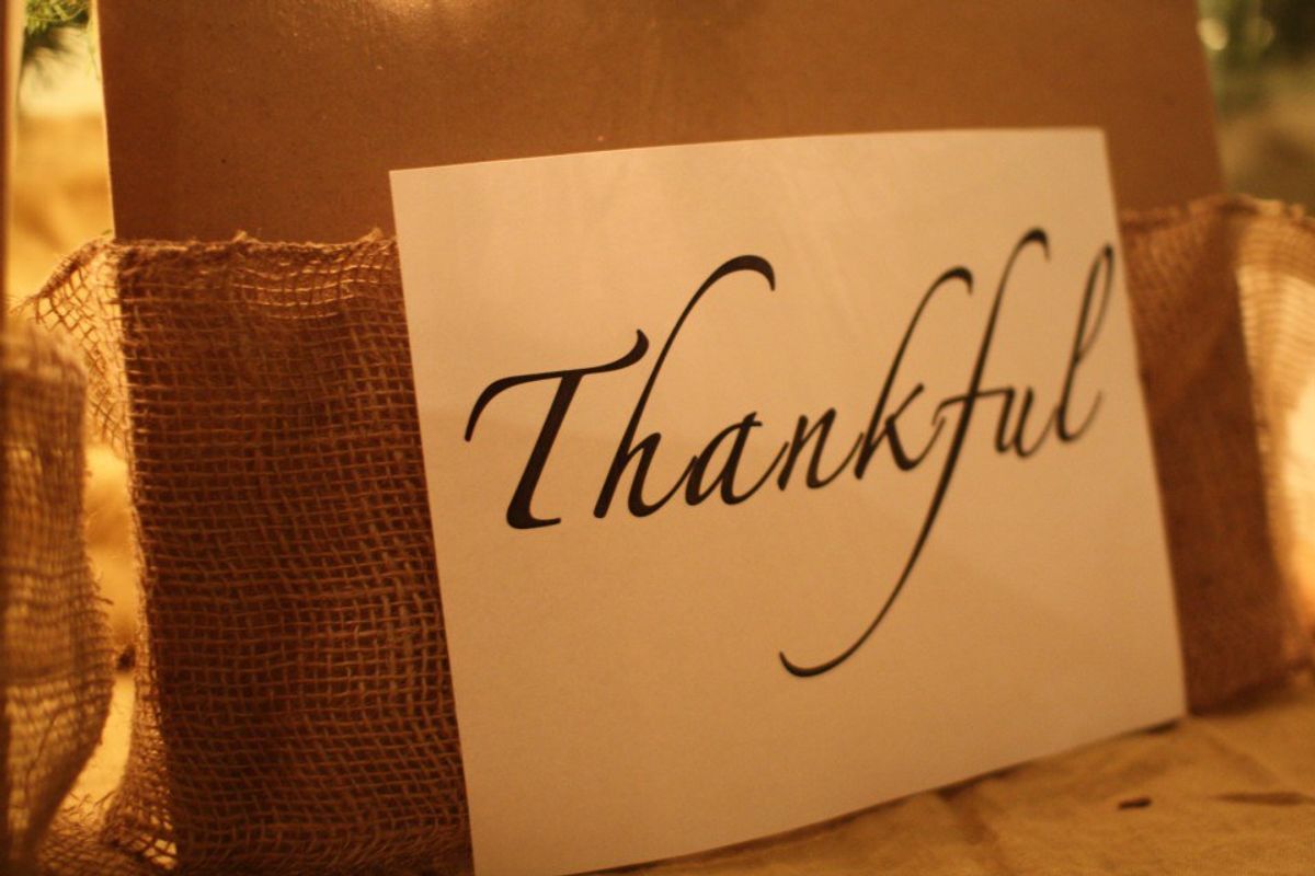Learning To Be Thankful