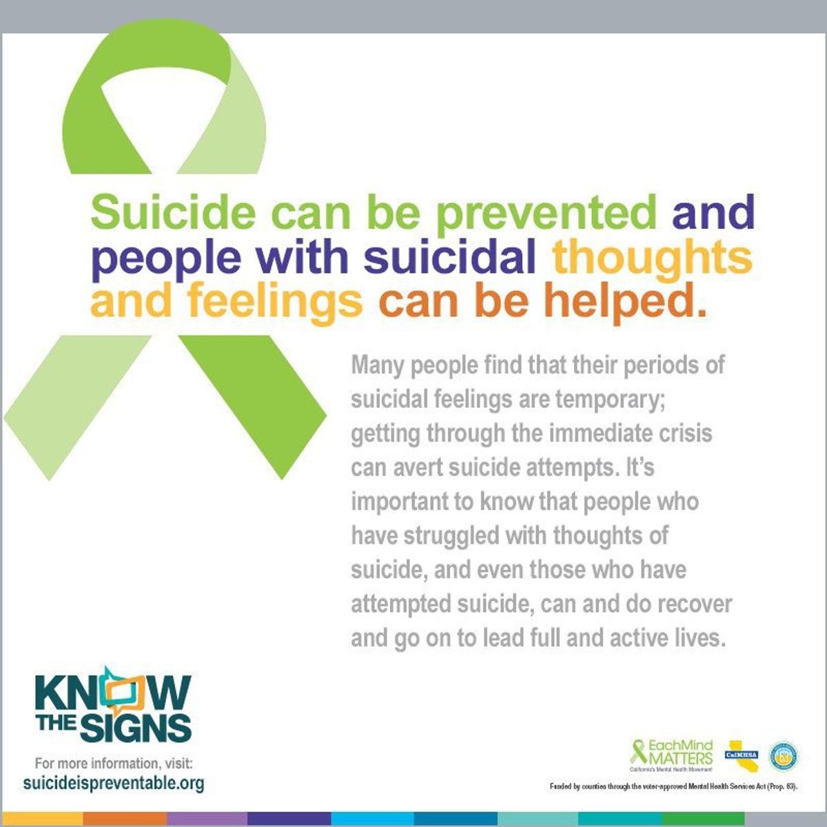 8 Ways You Shouldn't Kill Youself During National Suicide Prevention Mont