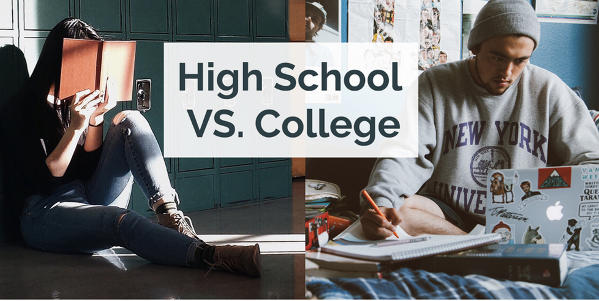 High School Me vs. College Me