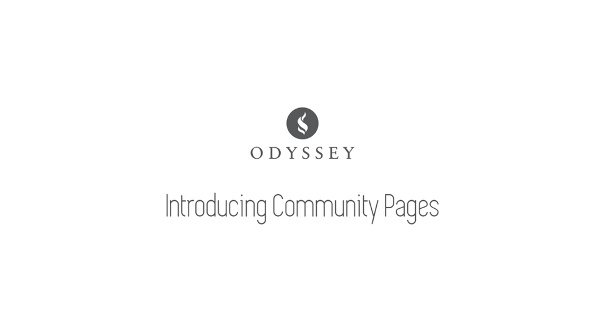 Introducing Community Pages