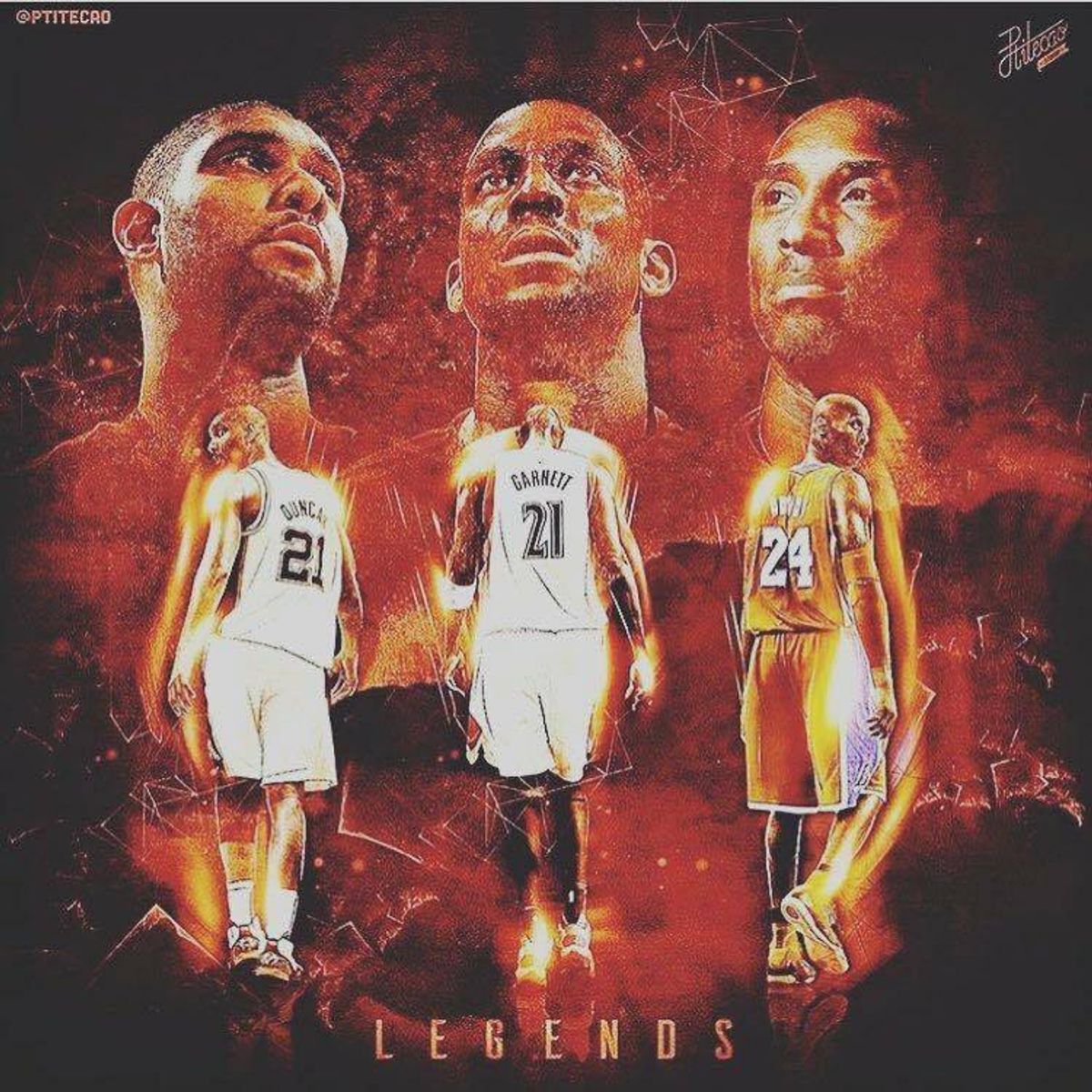 A Trio Of Legends: Kevin Garnett, Kobe Bryant, And Tim Duncan