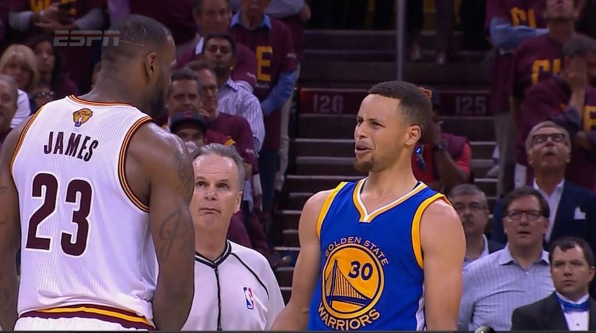 Something about an angry Lebron is so entertaining