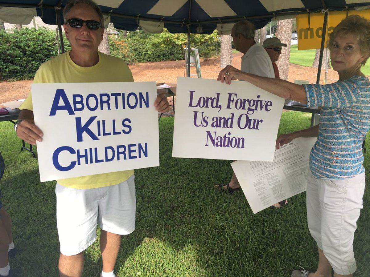Hundreds Of Pro-Life Protesters Lined Wilmington Streets On Sunday Afternoon