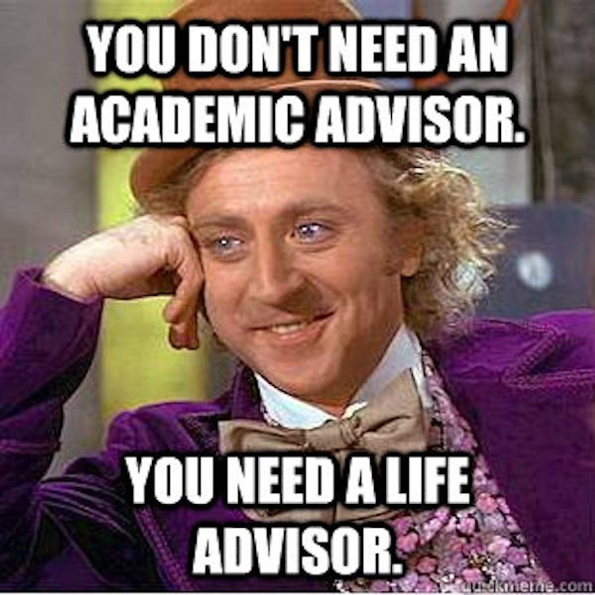 To My First College Advisor