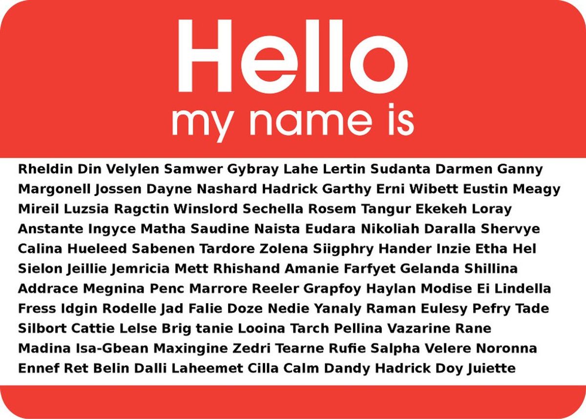 A List of Middle Names I would Not Give my Child
