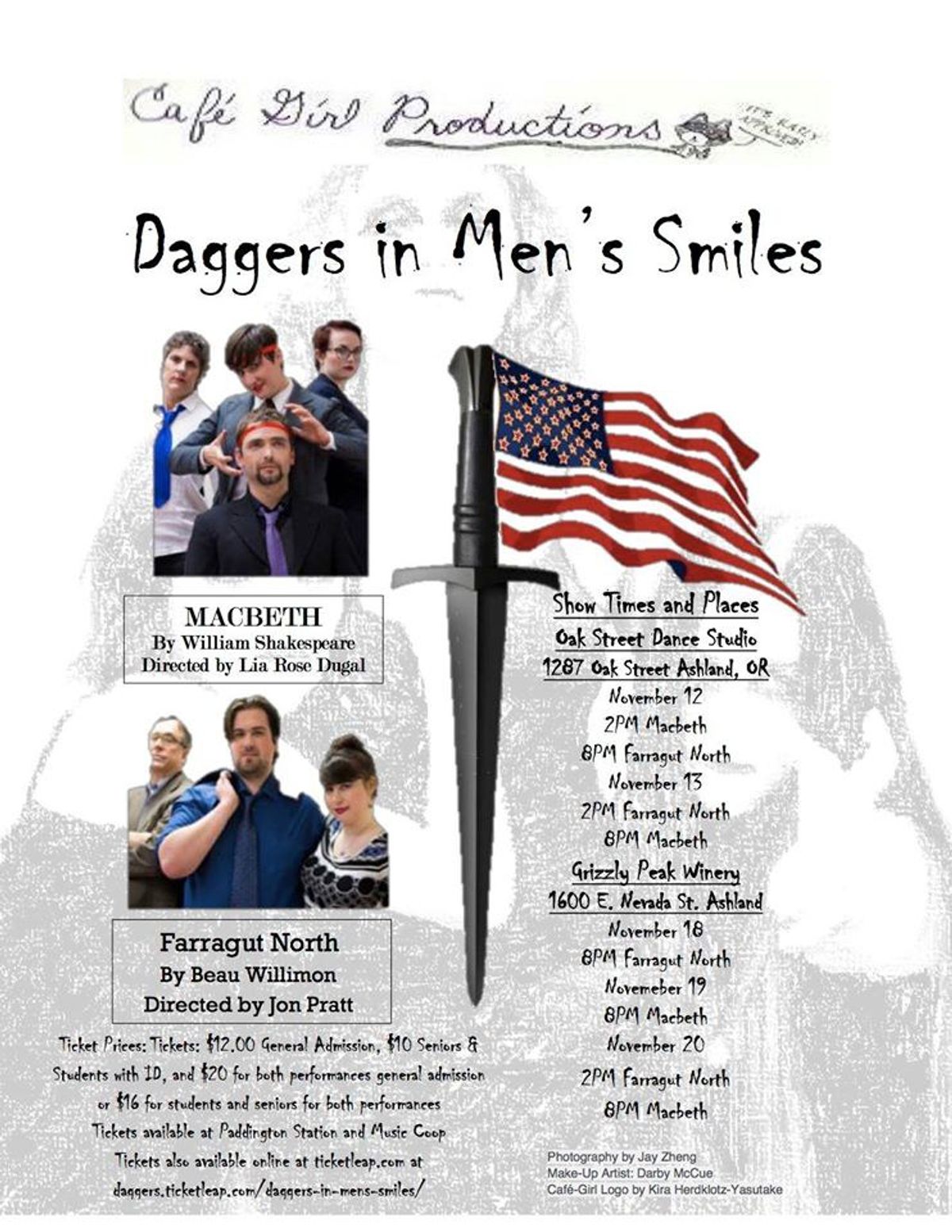 Daggers In Men's Smiles: Ashland's Latest Play