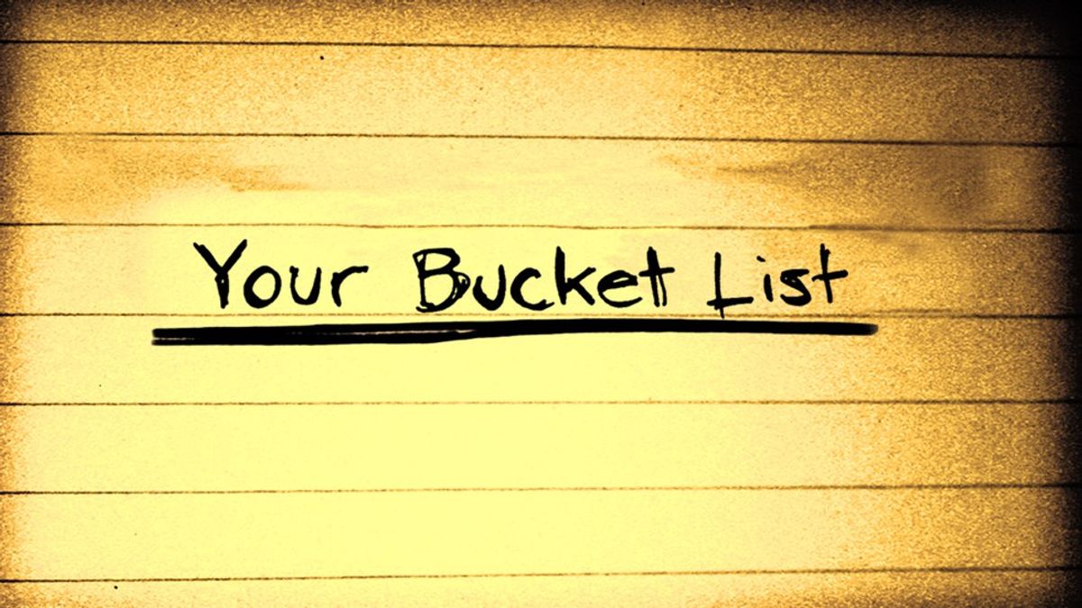 Go Make a Bucket List