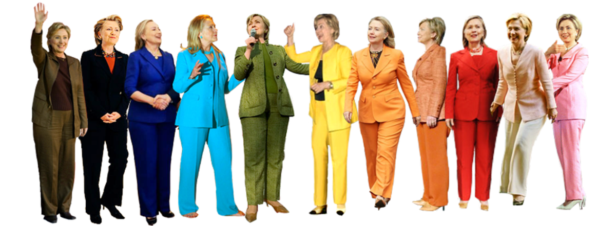 Hillary And The Amazing Technicolor Pantsuit
