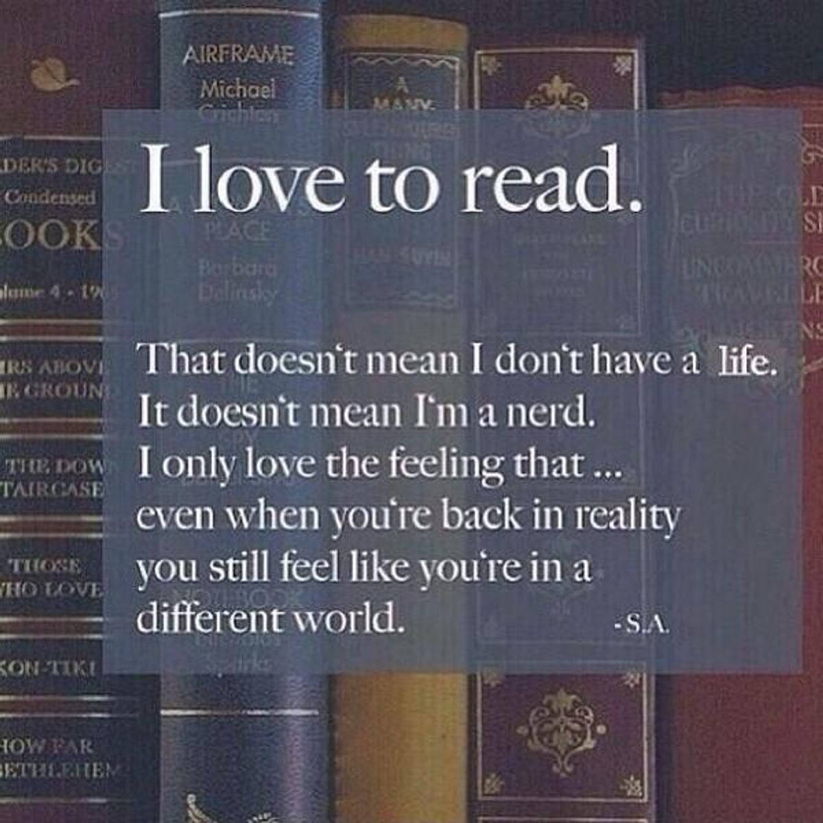 I Love Reading And I'm Proud