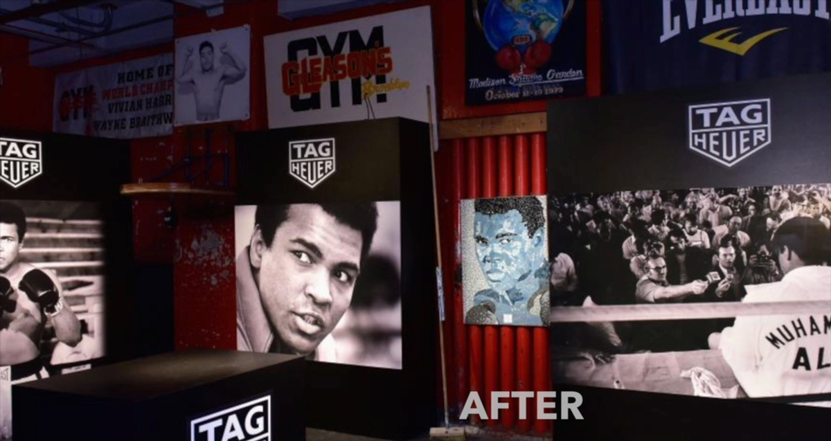 Tag Heuer Host and Honors Muhammad Ali's Memory With One Of A Kind Watch At Gleason's Gym.