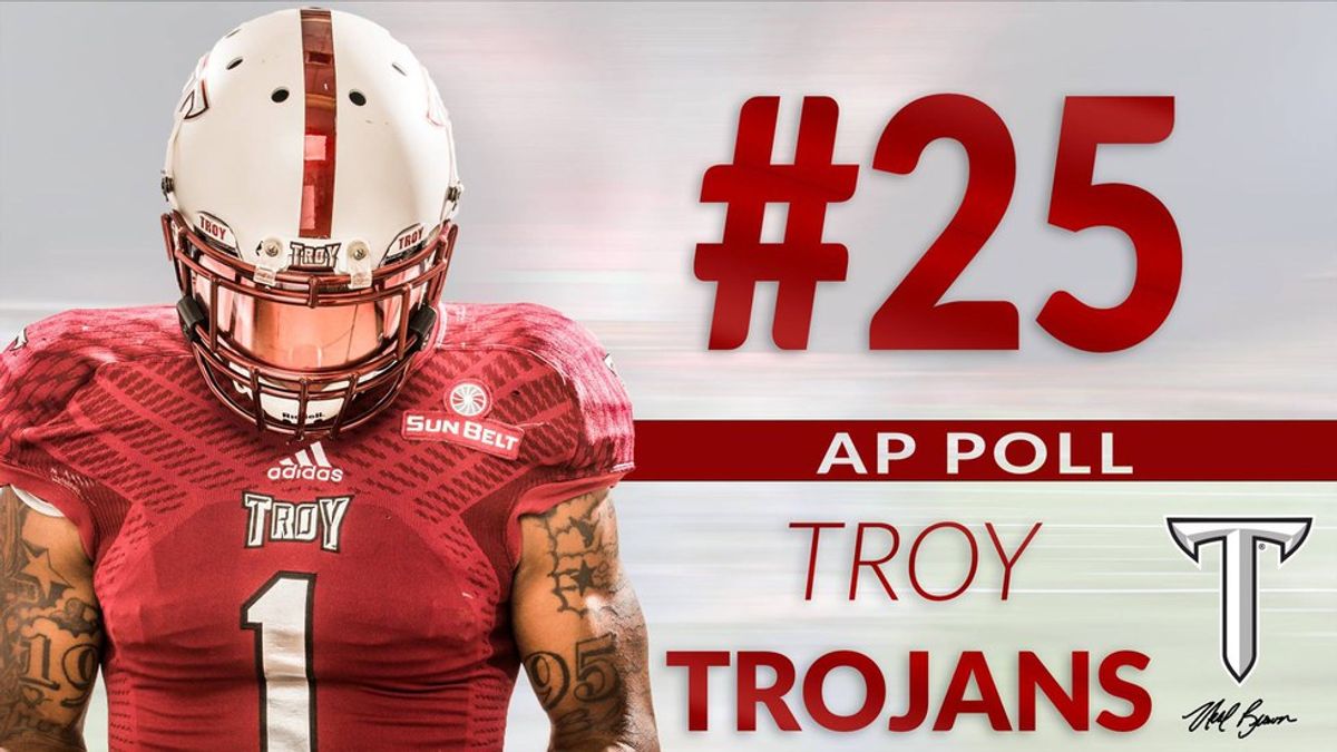 Troy Ranked #25 in Latest Associated Press Poll