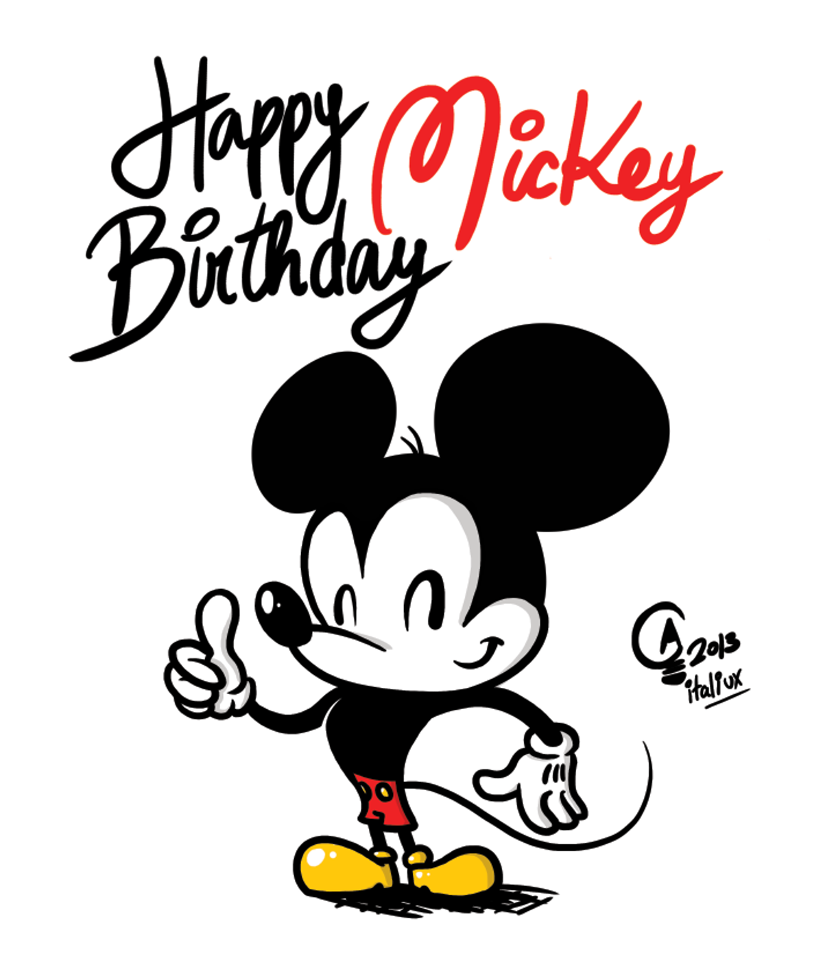 Happy Birthday Mickey Mouse!