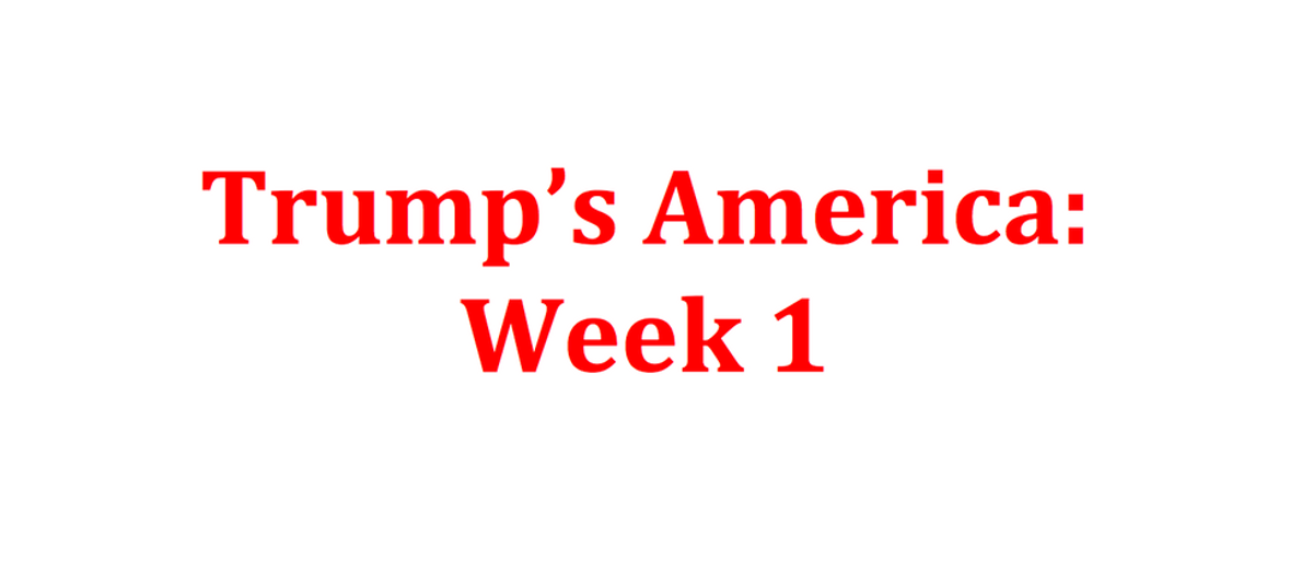 Trump's America: Week One