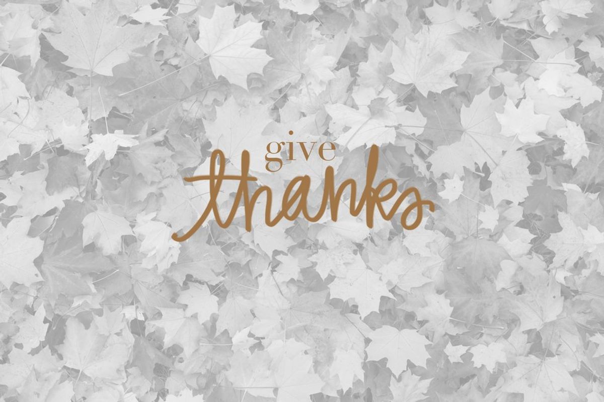 Giving Thanks For Thanksgiving