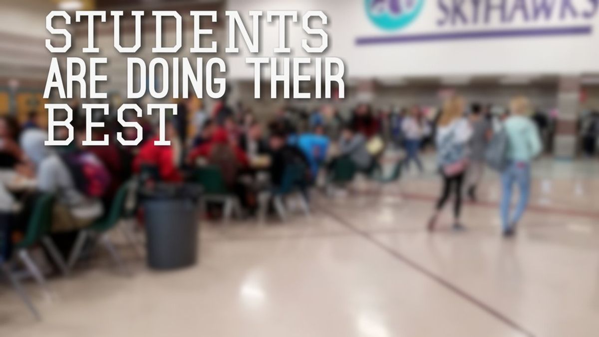 Why Would You Expect More From Students?