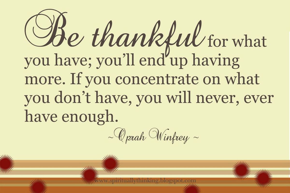 Being Thankful Everyday