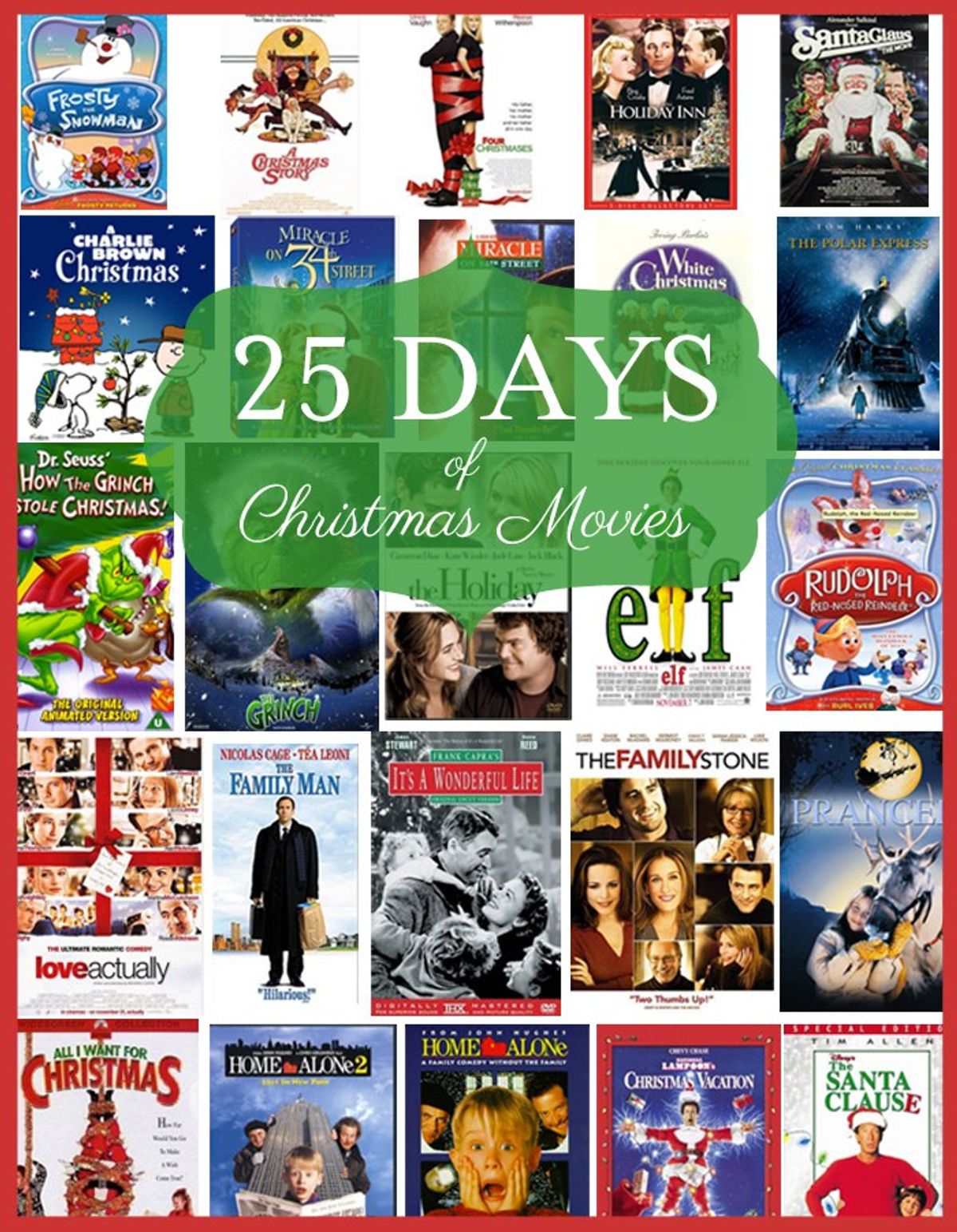 The Ultimate 25 Days Of Christmas Movie List