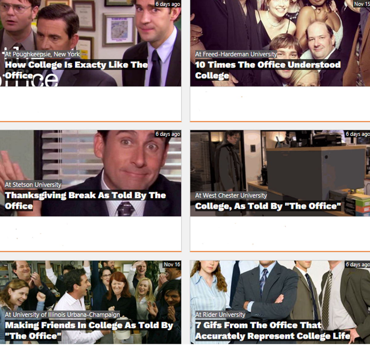 10 Things "The Office" Goes Through As Told By College Students