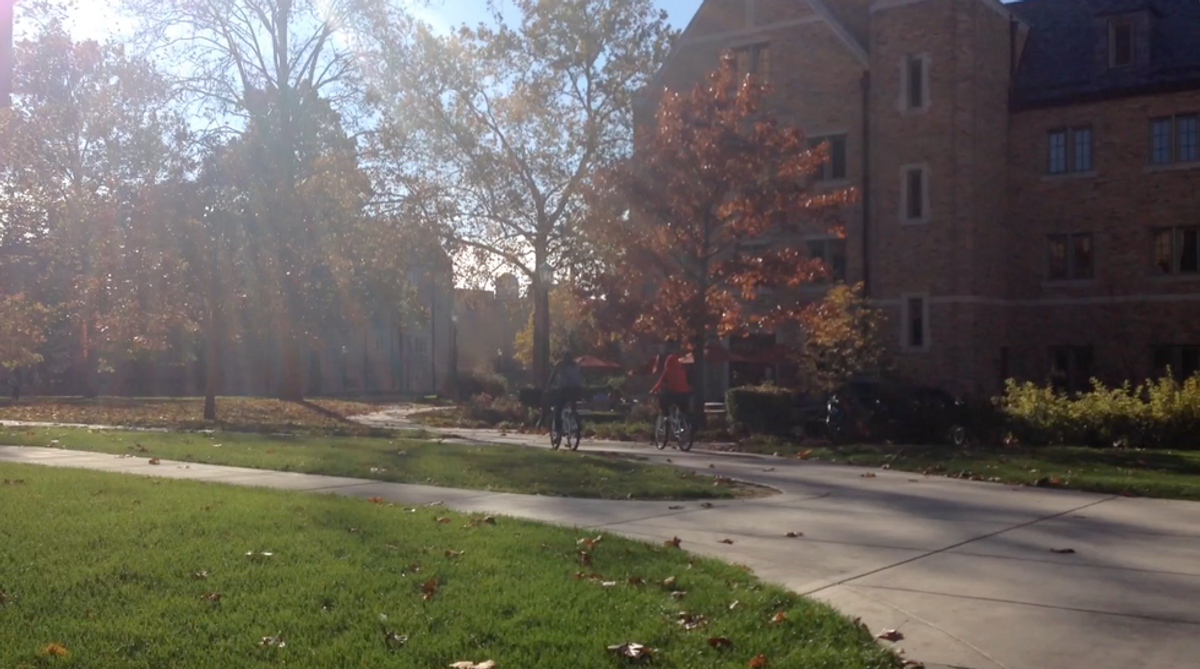 A Fall Day At Saint Mary's And Notre Dame