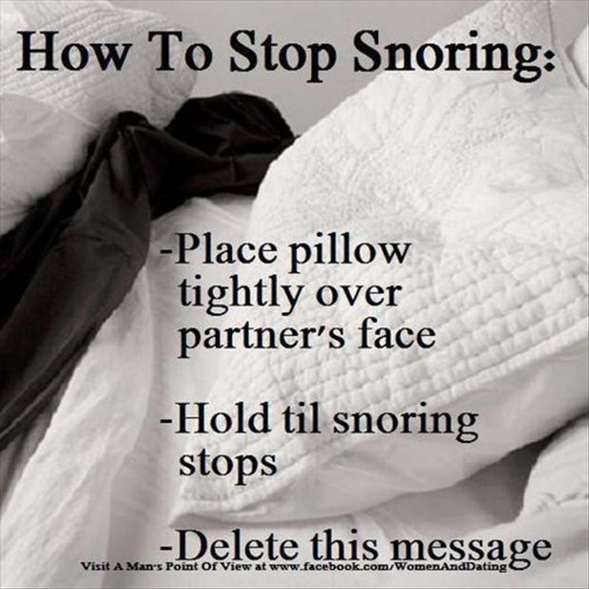 A Letter To The Snoring Spouse