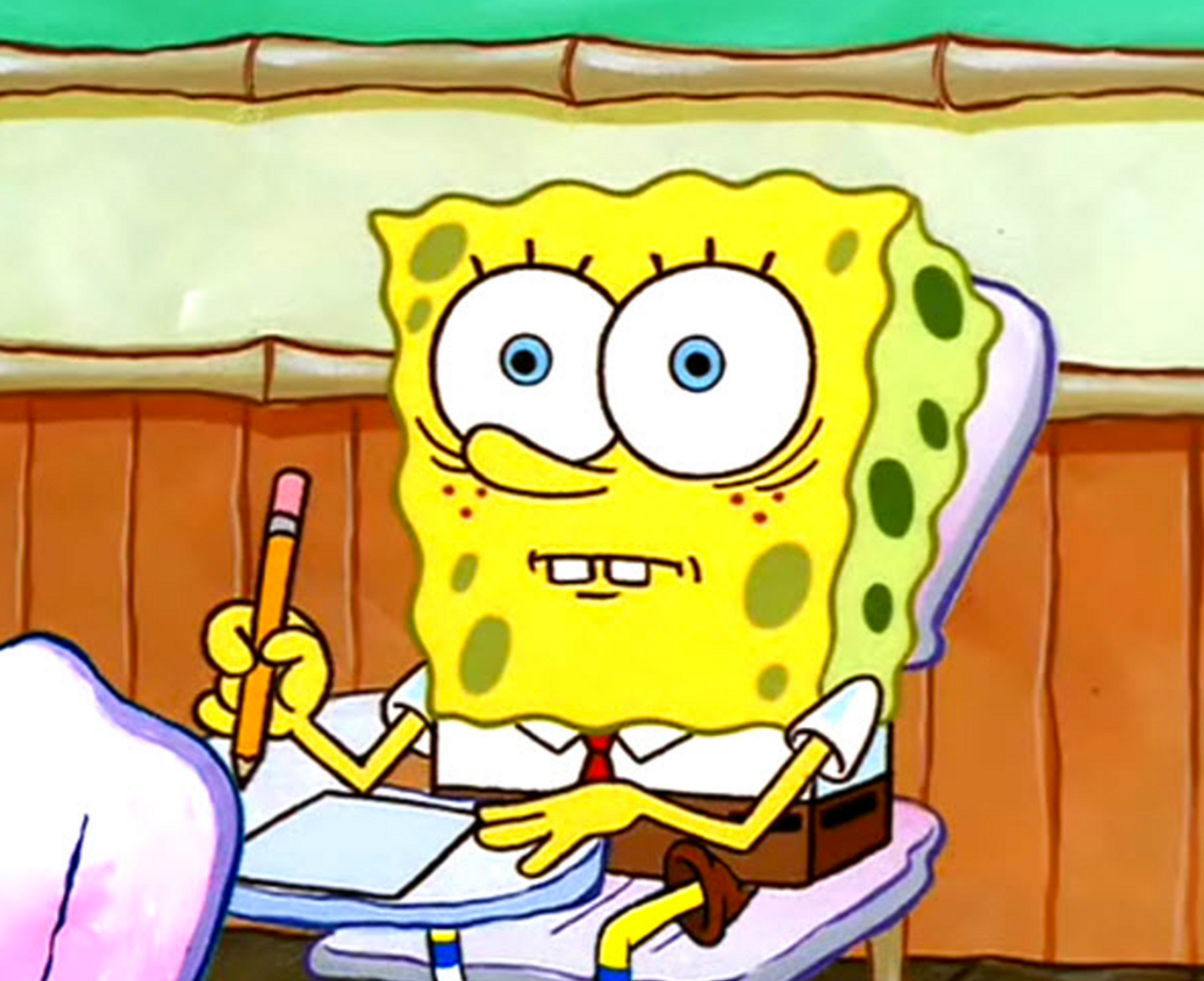 The Stages Of Studying for Finals as Told by Spongebob