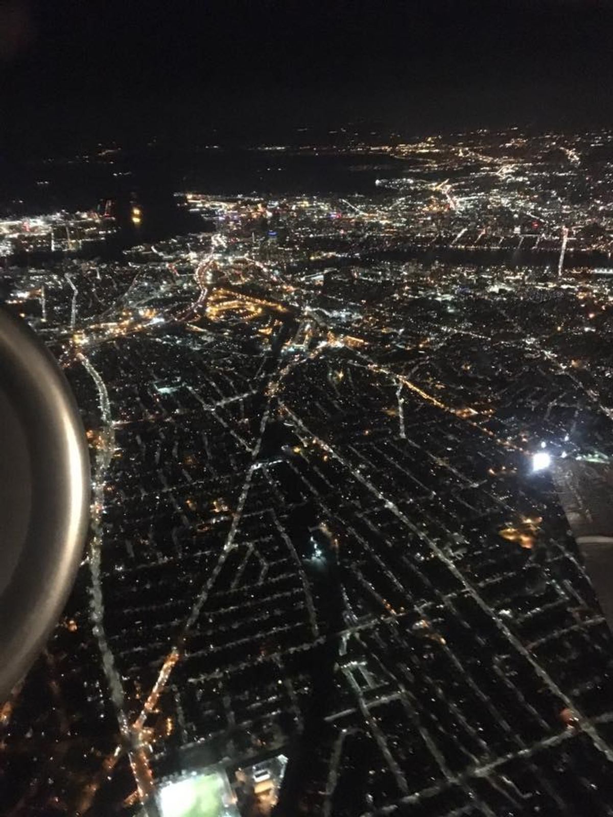 Nighttime Flights And Sparkly Cities