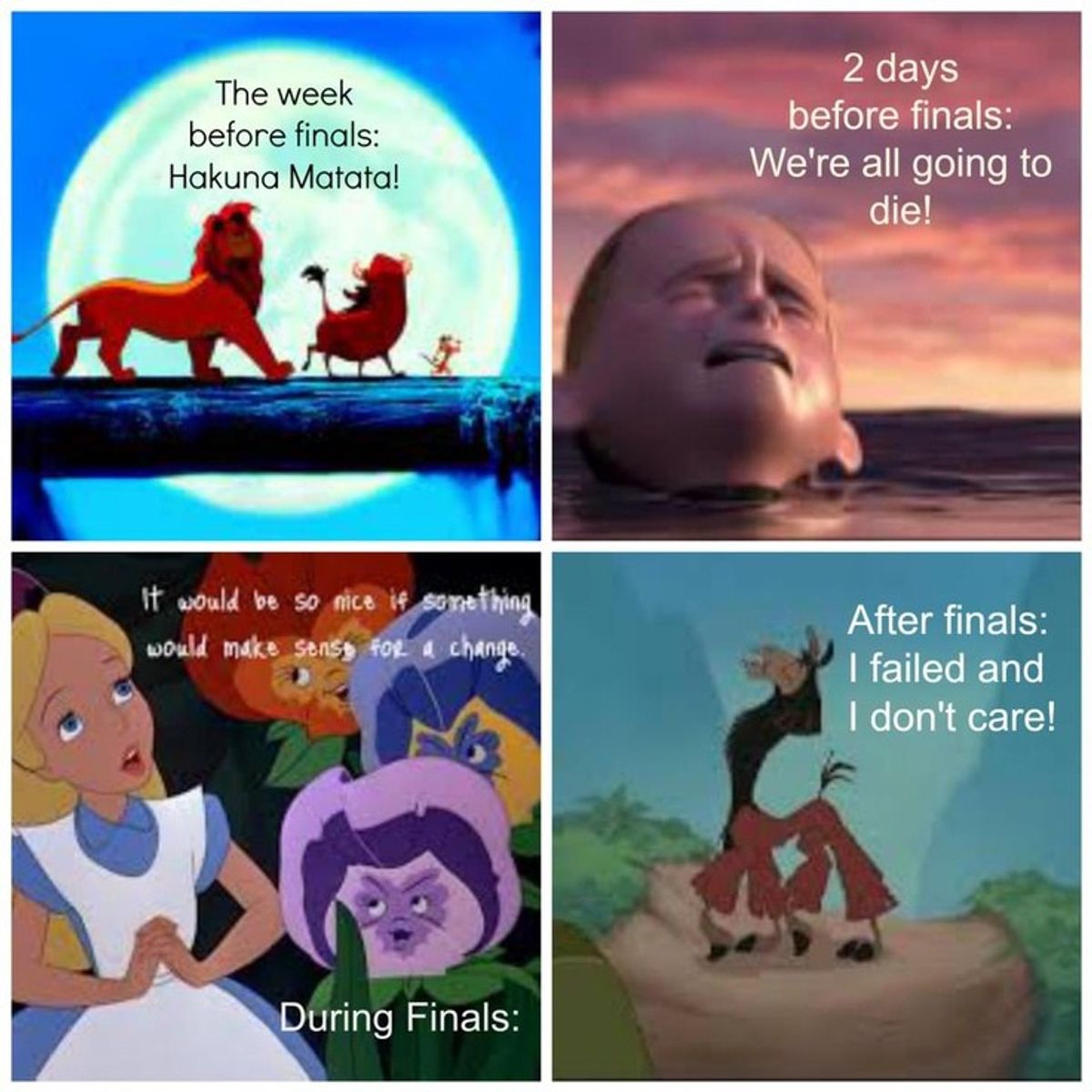 5 Things to Remember During Finals Week As Told By Disney Characters