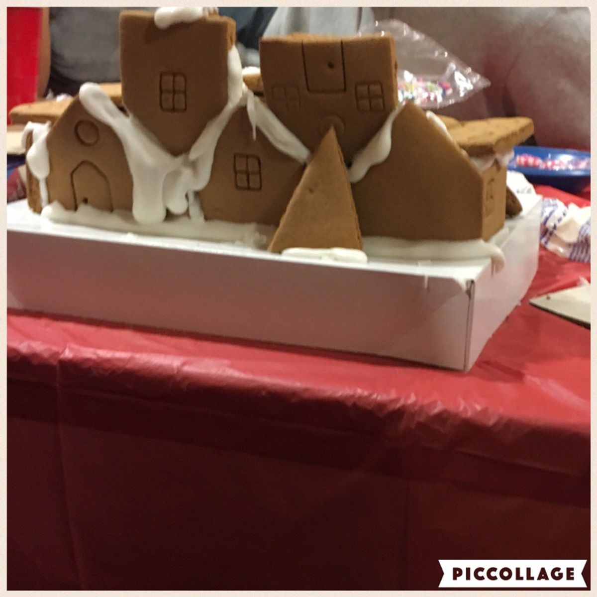 College As Parts of A Gingerbread House