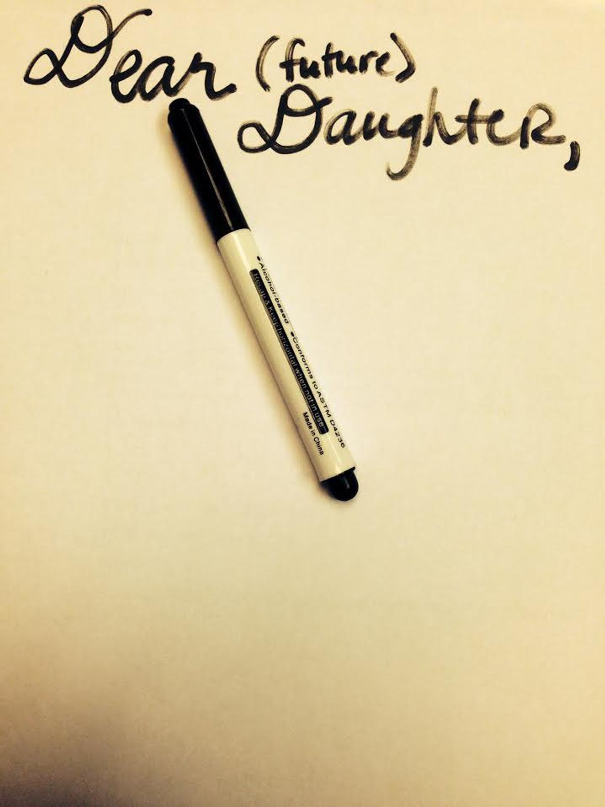 Letter to My Future Daughter