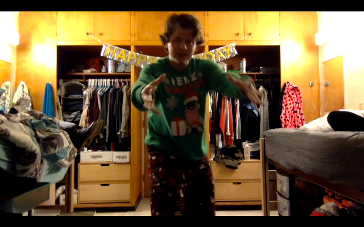 Me, Dancing To 'Last Christmas' By Wham!, Looking Festive