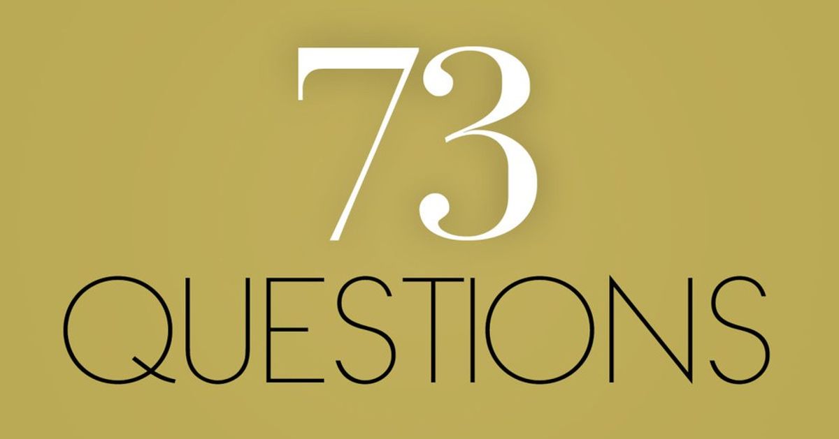 Answering Vogue's 73 Questions