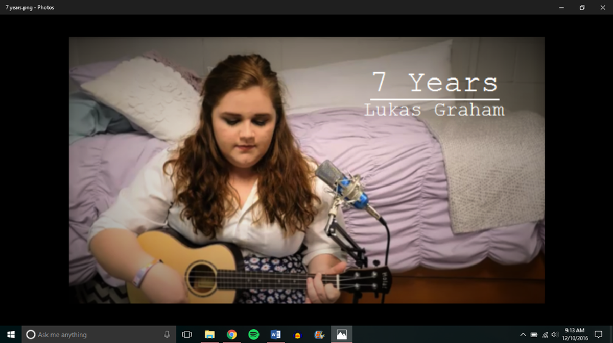 Video: "7 Years" cover by Madison Jane