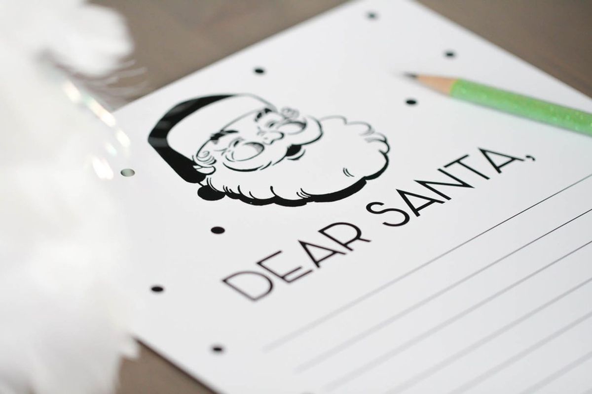 A College Girl's Letter to Santa