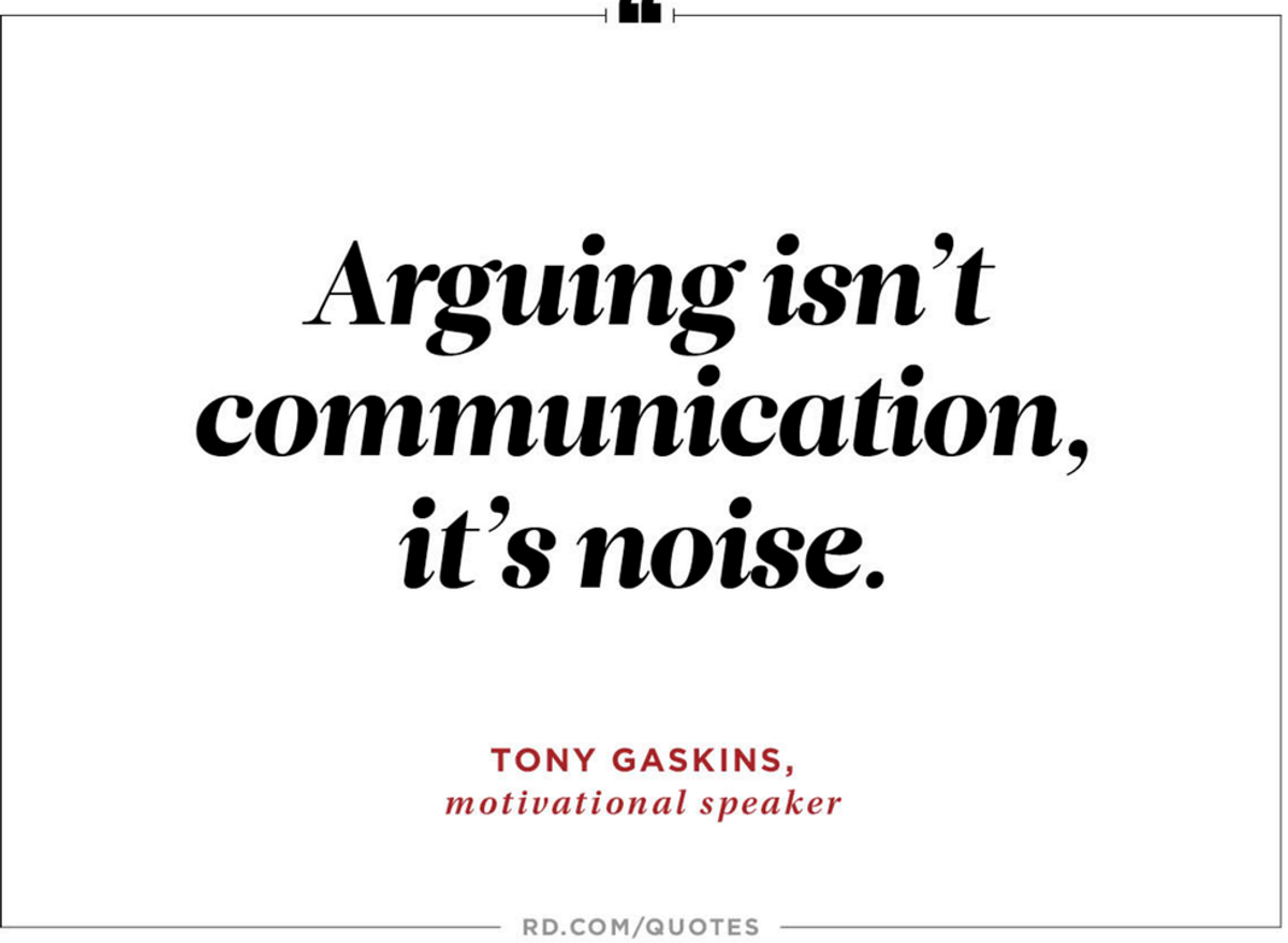 The Self Help Guide To Arguing